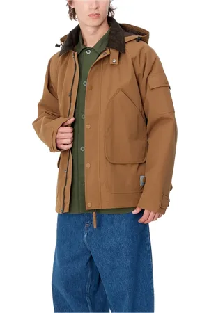 Carhartt Jacka, Herr, M, Nylon, Brun Tobak Clarton Jacka Stilren Praktisk