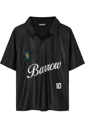 BARROW Topp, Herr, M, Svart Pikétröja med Tryckt Design