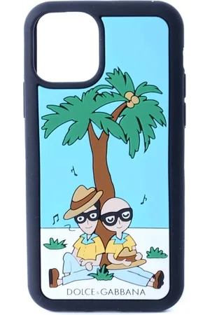 Dolce & Gabbana Accessoarer, Herr, ONE Size, Män Fodral iPhone 11 Pro