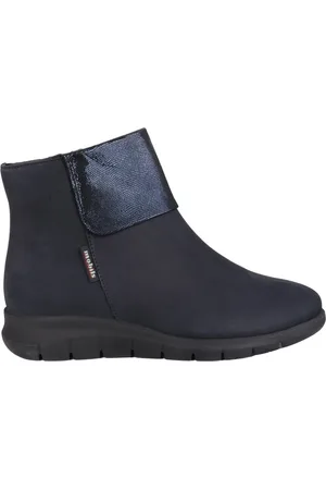 Mephisto Skor, Dam, 37 EU, Läder, Ergonomiskt varmfodrad bred passform stövel - blå