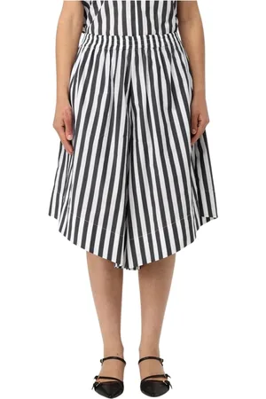 MEIMEIJ Shorts, Dam, 2Xs, Bomull, Randig Culotte Shorts