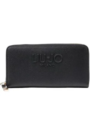 Liu Jo Accessoarer, Dam, ONE Size, Svart Polyeten Dragkedja Plånbok