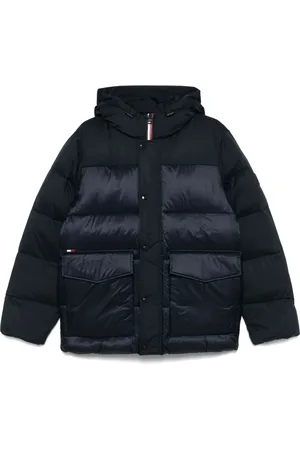 Tommy Hilfiger Jacka, Herr, L, Polyester, Blå Dunjacka för Män