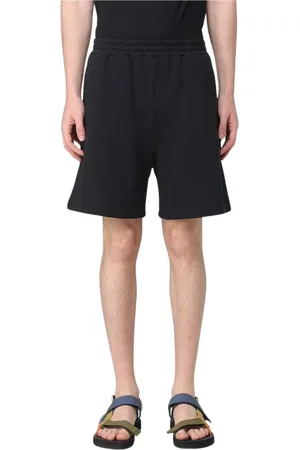 Dondup Shorts, Herr, L, Bomull, Svarta bomulls sweatshorts