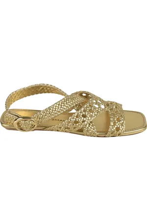 Stuart Weitzman Skor, Dam, 40 EU, Gyllene Sandaler för Kvinnor