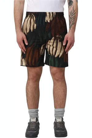 Msgm Shorts, Herr, S, Bomull, Färgglada Casual Shorts med Banantryck