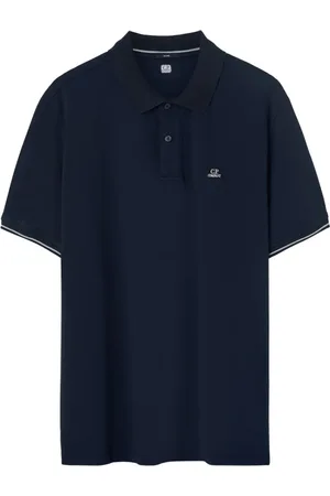 C.P. Company Topp, Herr, XL, Blå broderad logopolo