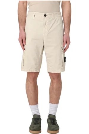 Stone Island Shorts, Herr, W36, Bomull, MultiPocket Cargo Shorts Olive Design
