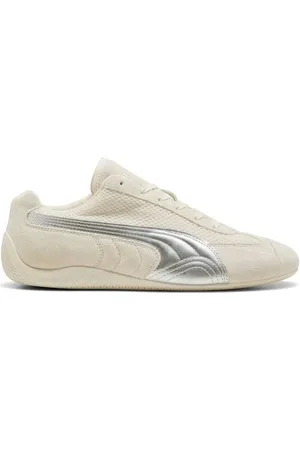 PUMA Skor, Dam, 37 EU, Läder, Läder Sneakers med Snörning
