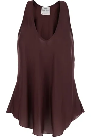 FORTE FORTE Topp, Dam, S, Silke V-Hals Bordeaux Topp