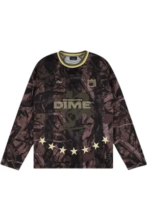 DIME Topp, Herr, S, Randig Skate Långärmad Jersey Kanel