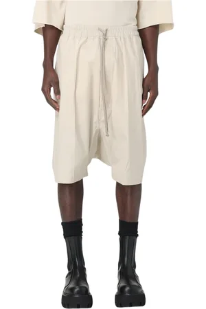 Rick Owens Shorts, Herr, M, Bomull, Svarta Dragsko Shorts Modern Mode