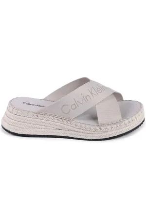Calvin Klein Skor, Dam, 40 EU, Polyester, Polyester Kilklackskor