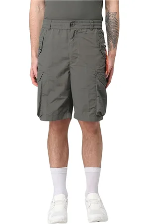 Parajumpers Shorts, Herr, S, Läder, Gröna Cargo Shorts med Fickor