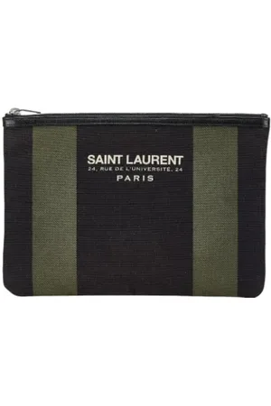 Saint Laurent Pre-owned, Dam, ONE Size, Pre-owned Canvas kuvertvskor