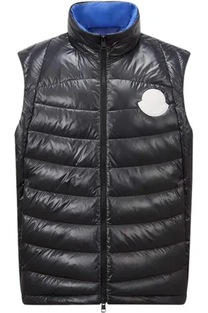 Moncler Jacka, Herr, S, Blå dunjacka med dragkedja