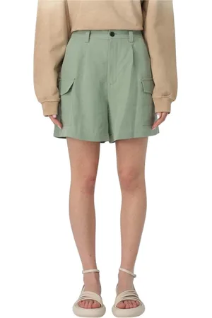 Woolrich Shorts, Dam, W27, Gröna cargoshorts med fickor