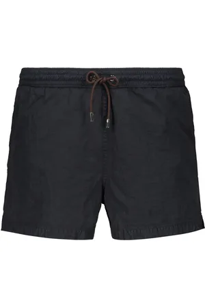 MOORER Badkläder, Herr, L, Läder, Snabbtorkande badshorts med dragsko