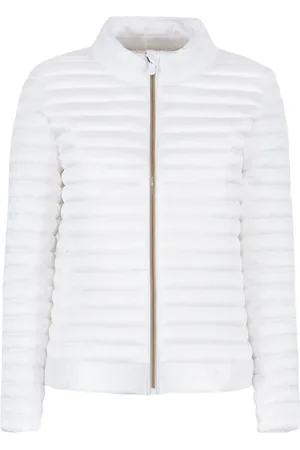 save the duck Jacka, Dam, XL, Nylon, Vit Quiltad Alyssa Jacka med Dragkedja