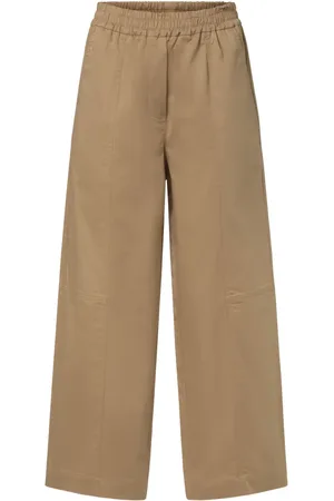 Max Mara Byxor, Dam, 2Xs, Elegant Cropped Wide Leg Pants