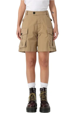 Dsquared2 Shorts, Dam, S, Cargo Shorts med Flera Fickor