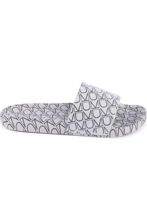 Calvin Klein Skor, Dam, 41 EU, Brun Monogrammönster Slide
