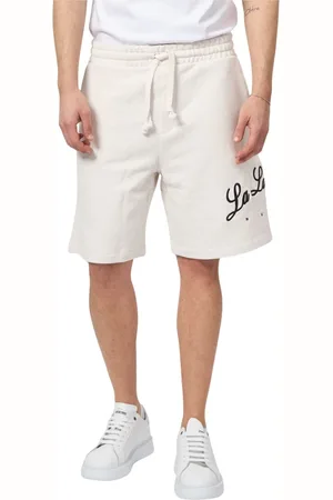 HUGO BOSS Shorts, Herr, L, Vita Casual Bermuda Shorts Trendig Grafik