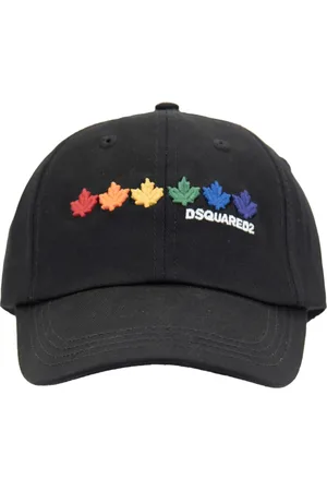 Dsquared2 Accessoarer, unisex, ONE Size, Bomull, Färgglad Logo Baseball Cap Fibbia