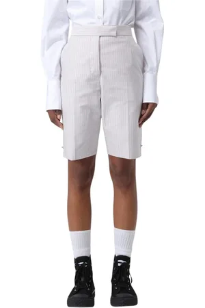 Thom Browne Shorts, Dam, XS, Röd Randig Shorts