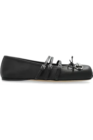 Gucci Skor, Dam, 38 EU, Svarta platta skor Elegant stil