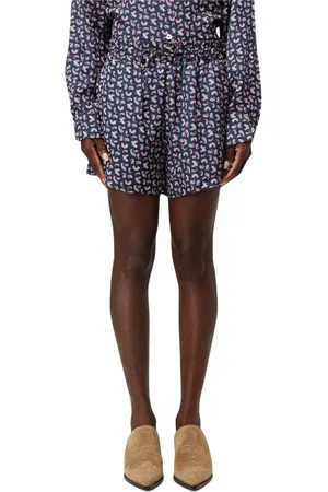 A.P.C. Shorts, Dam, S, Sidenshorts Paisleytryck Avslappnad Passform
