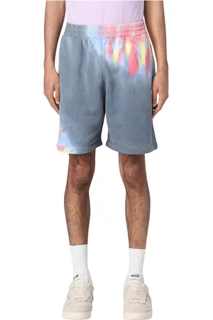 Msgm Shorts, Herr, M, Bomull, Multifärgade Casual Style Shorts