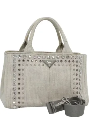 Prada Pre-owned, Dam, ONE Size, Pre-owned handväska i canvas