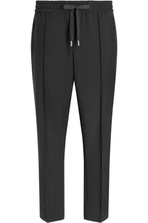 Dolce & Gabbana Byxor, Herr, M, Svarta elastiska midjbyxor