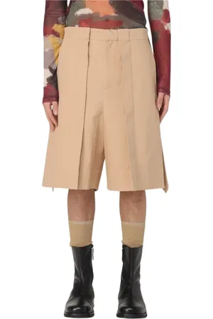 J.W.Anderson Shorts, Herr, M, Bomull, Asymmetrisk Hem Bomullsshorts