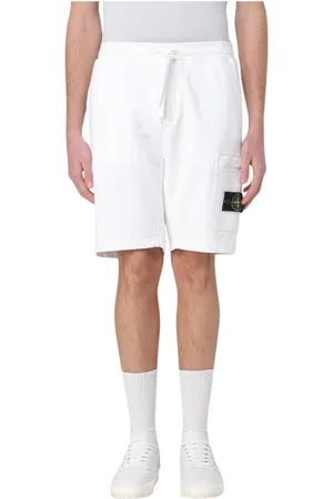 Stone Island Shorts, Herr, XL, Grå Stiliga Sweatshorts för Män