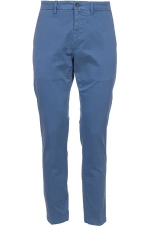 Siviglia Byxor, Herr, W36, Bomull, Slim Fit Bomull Gabardine Byxor