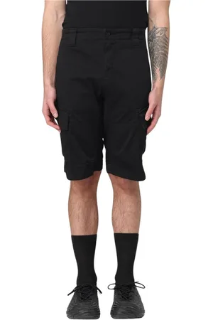 C.P. Company Shorts, Herr, S, Bomull, Khaki Cargo Shorts med Flera Fickor