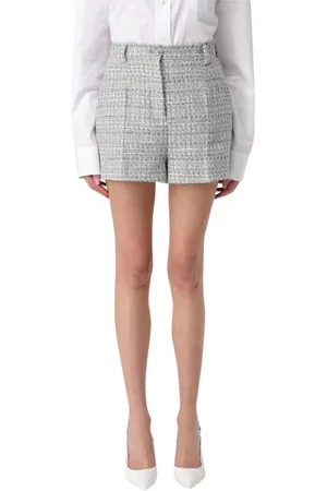 Dolce & Gabbana Shorts, Dam, M, Tweed, Multifärgad Tweed Statement Shorts