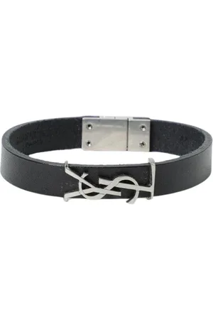 Saint Laurent Accessoarer, Dam, M, Läder, Läderarmband med magnetlås