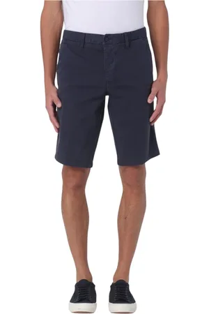 Blauer Shorts, Herr, W32, Bomull, Blå Bomullsshorts för Män
