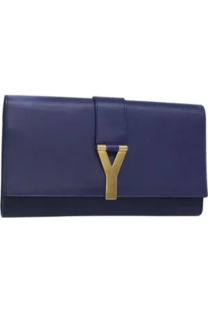 Saint Laurent Pre-owned, Dam, ONE Size, Pre-owned Laeder kuvertvskor