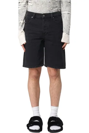 Diesel Shorts, Herr, W30, Denim, Stiliga Grå Herr Denim Shorts