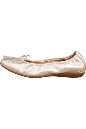 Wonders Skor, Dam, 36 EU, Läder, Silver Platta Skor Elegant Design