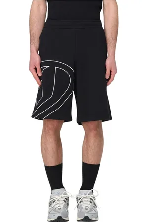 Diesel Shorts, Herr, XS, Bomull, Grafisk Sidologo Shorts