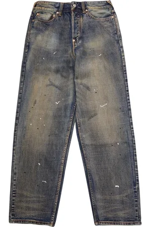 Evisu Jeans, Herr, W30, Denim, Vintage Tvättad Denim Jeans