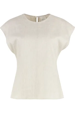 Calvin Klein Topp, Dam, M, Linne, Nyckelhål Linneblus