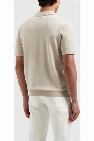Pure Path Topp, Herr, M, Bomull, Stickad Polo Herr Klassisk Stil