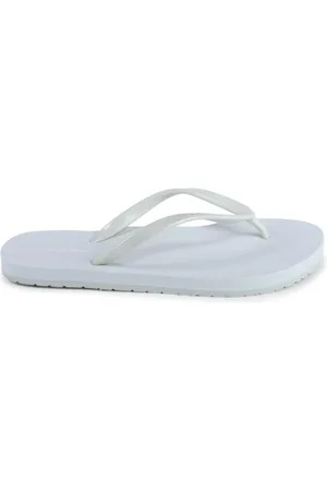 Calvin Klein Skor, Dam, 40 EU, Grön Minimalistisk Flip Flops