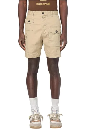 Dsquared2 Shorts, Herr, S, Bomull, Cargo Shorts med Flera Fickor